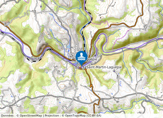 Viaur  Au Ponton sur la carte