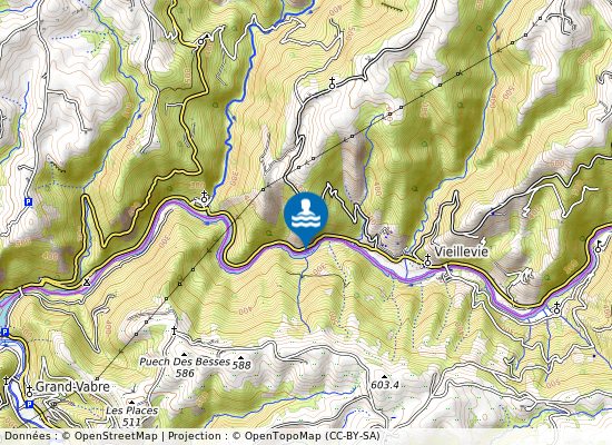 Le Soulou (Riviere Le Lot) sur la carte