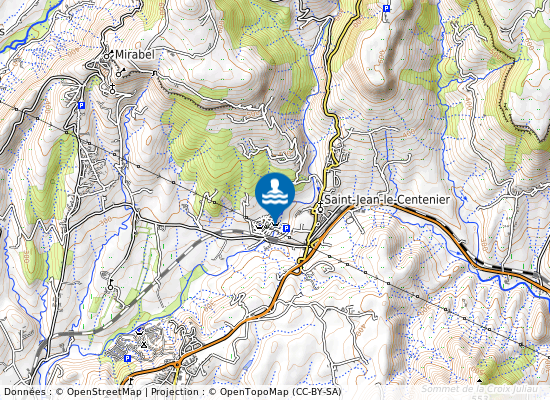 La Claduegne Au Plan D Eau Du Camping Des Arches sur la carte