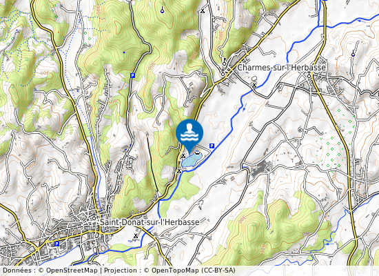 Lac De Champos (Sources) sur la carte