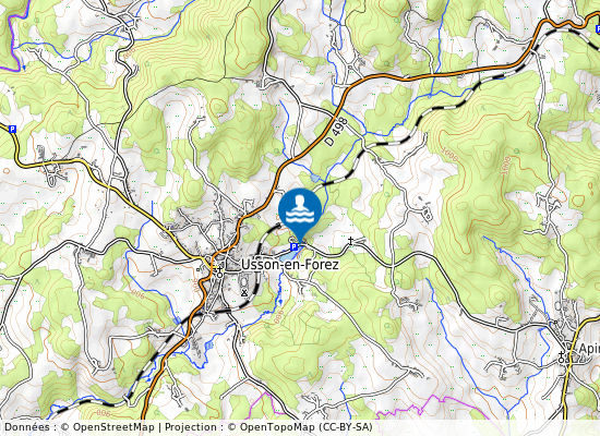 Plan D Eau - Le Chandieu sur la carte