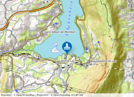 Plage Camping Les Peupliers sur la carte