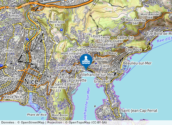 Marinieres sur la carte