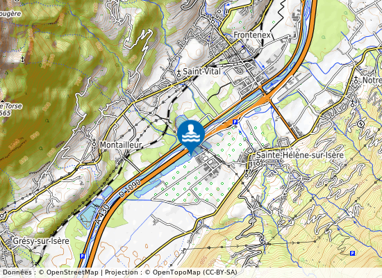 Plan D Eau No2 Sainte Helene Sur Isere sur la carte