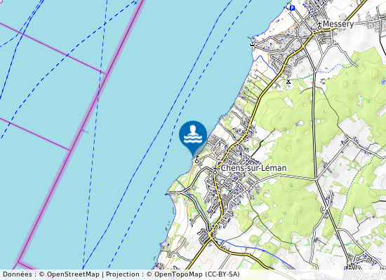 Chens-Sur-Leman  Beauregard sur la carte