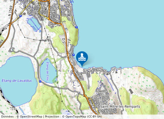 Varage Saint Mitre Istres sur la carte