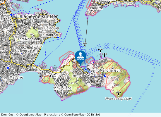 Plage Du Touring Club sur la carte