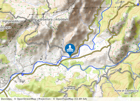 Petit Niagara sur la carte