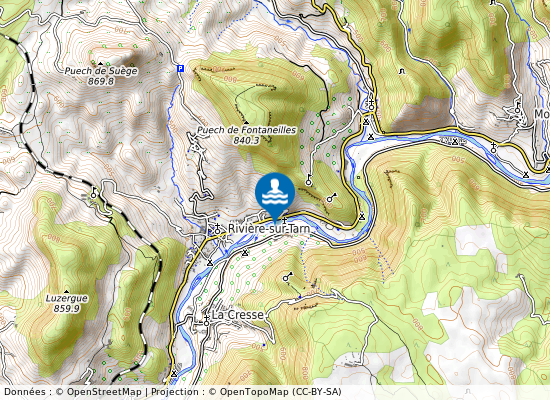 Pinet sur la carte