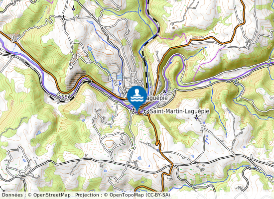 Viaur Plage Pmr sur la carte