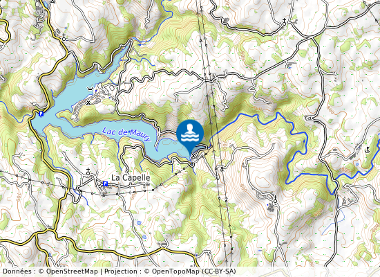 Camping De La Romiguiere sur la carte