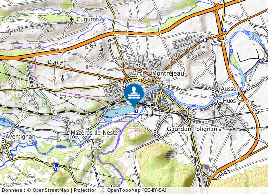 Baignade Amenagee De Montrejeau sur la carte