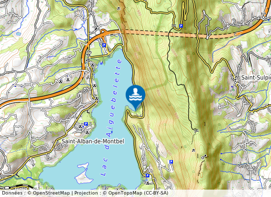 Plage Camping Ccas sur la carte