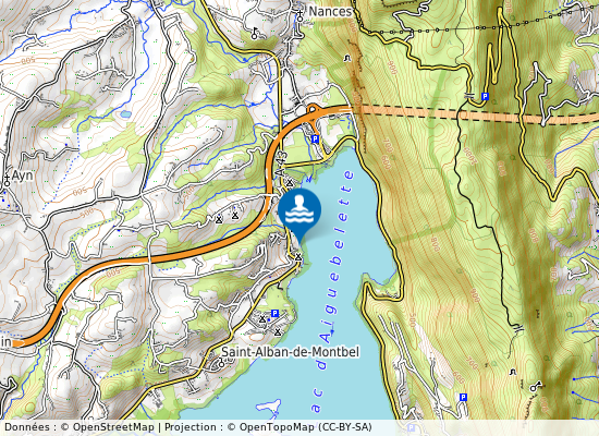 Plage Bon Vent sur la carte