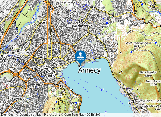 Annecy  Imperial sur la carte