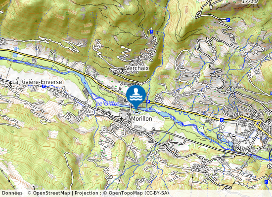 Morillon  Municipale sur la carte