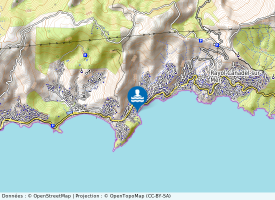 Pramousquier Ouest sur la carte