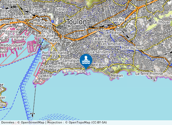 Anse Tabarly- Base Nautique sur la carte