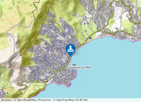 Plage Centre Ville sur la carte