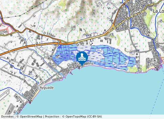 Port Pothuau Les Salins sur la carte