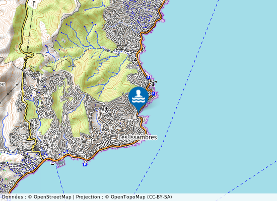 Les Issambres Calanque Bonne Eau sur la carte