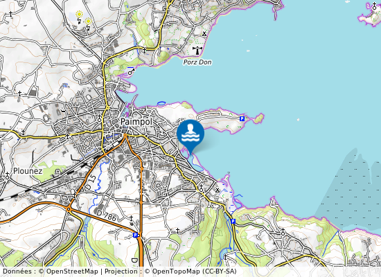 Poulafret sur la carte