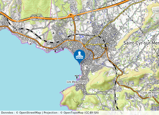 Plage Les Lecques St-Come Est sur la carte