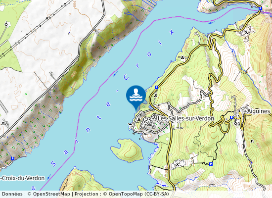 Au Droit Des Deux Campings sur la carte