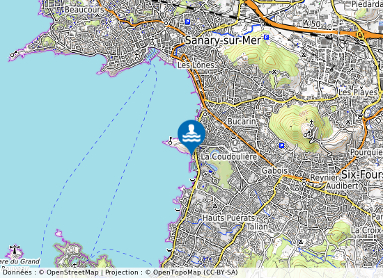 Les Roches Brunes sur la carte