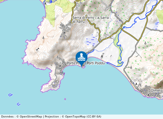 Porto Pollo U Porticciu sur la carte