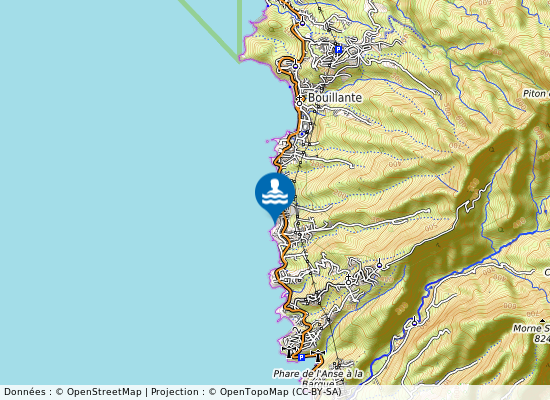 Anse Thomas sur la carte