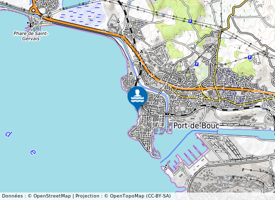 Plage Des Combattants sur la carte