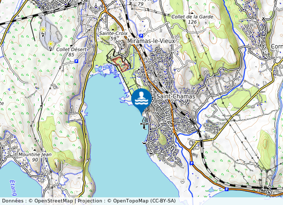 Plage Des Cabassons sur la carte