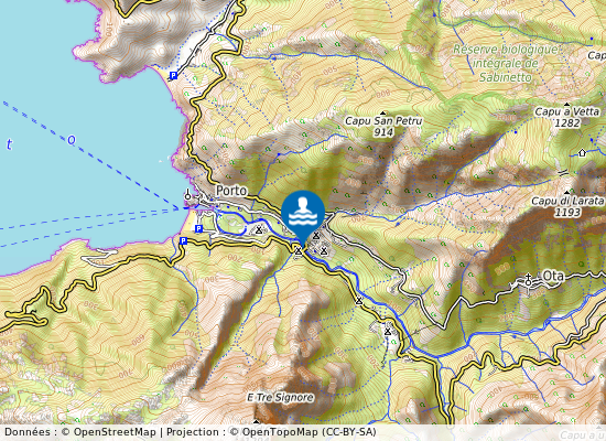 Pont Du Porto sur la carte