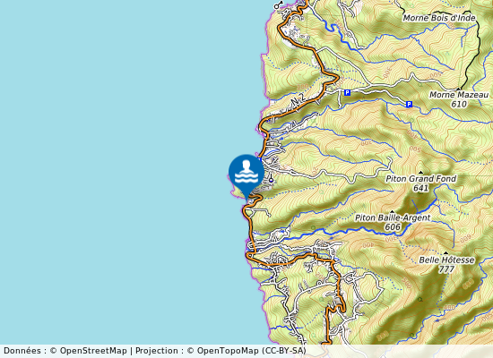 Petite Anse Baillargent sur la carte