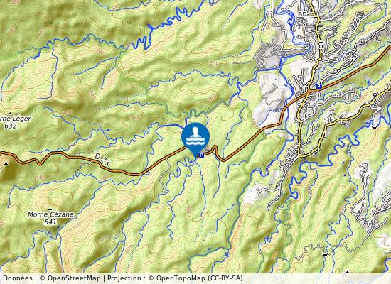 Cascade Aux Ecrevisses sur la carte