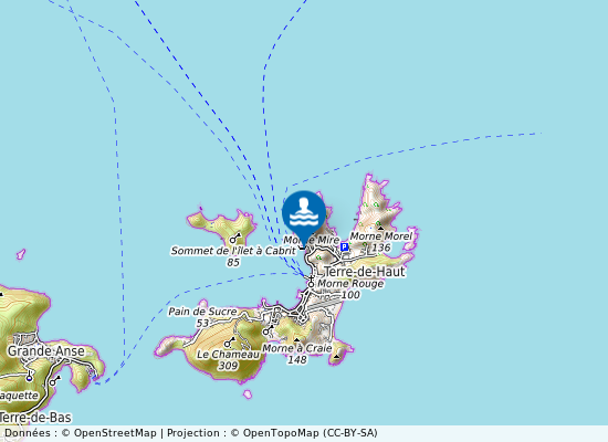 Anse Mire sur la carte