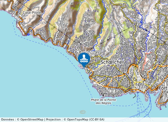 Bourg Shoelcher : Milieu Plage sur la carte