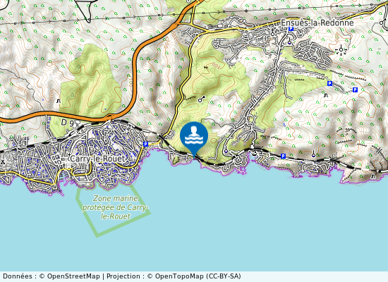 Les Eaux Salees sur la carte