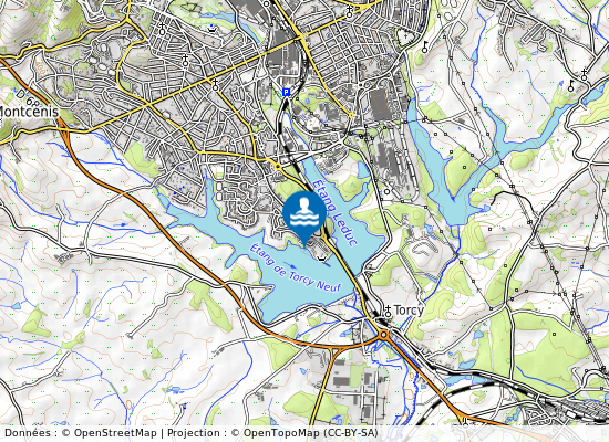 Etang De Torcy Neuf sur la carte