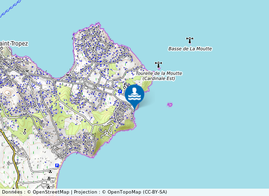 Les Salins Crique sur la carte