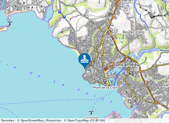 Cornouaille sur la carte