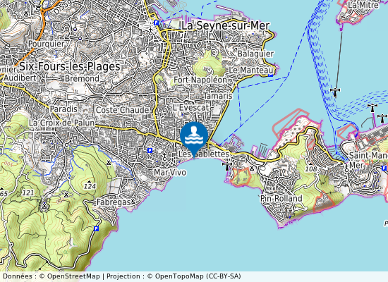 Les Sablettes Chemin Du Rey sur la carte