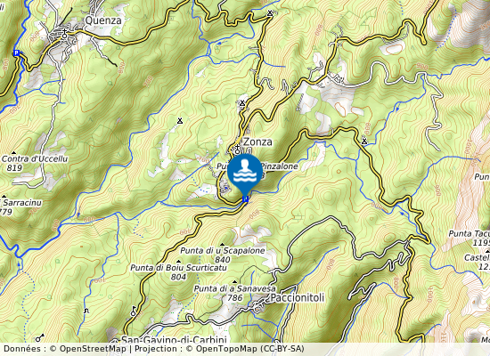 Pont  Lamosu sur la carte