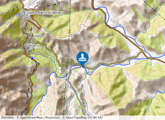 Pont De Noceta sur la carte