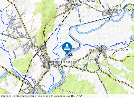 Saone (Camping De Pontailler) sur la carte