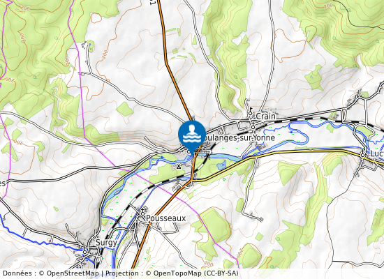 Coulanges-Sur-Yonne sur la carte