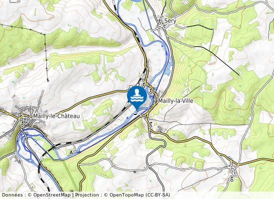 Mailly-La-Ville sur la carte