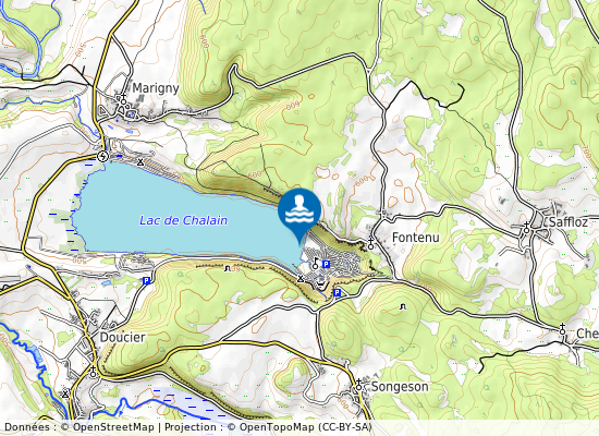 Domaine De Chalain - Lac De Chalain sur la carte