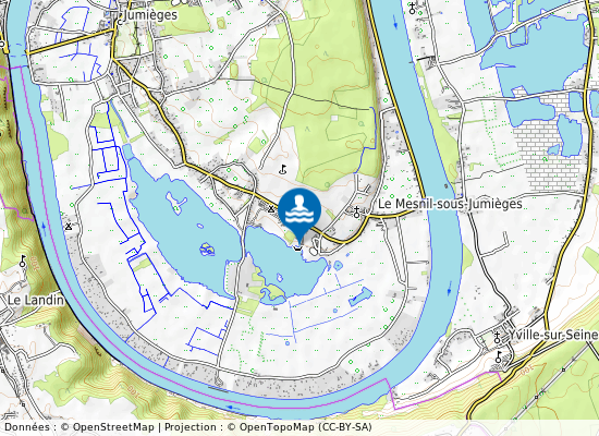 Base De Loisirs Mesnil Ss Jumieges sur la carte
